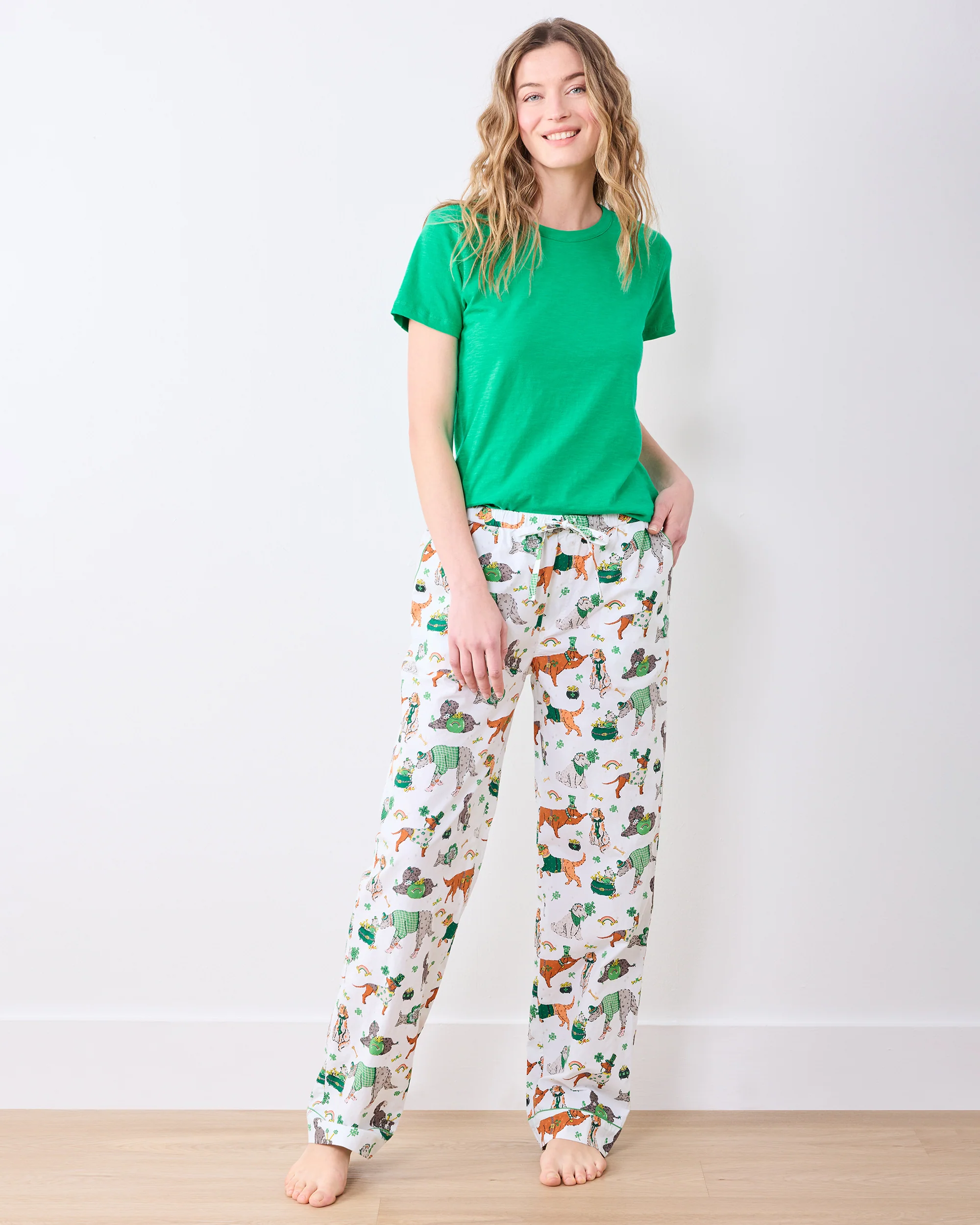 Lucky Paws - Long PJ Pants & Saturday Tee Bundle - Multi - Image 4