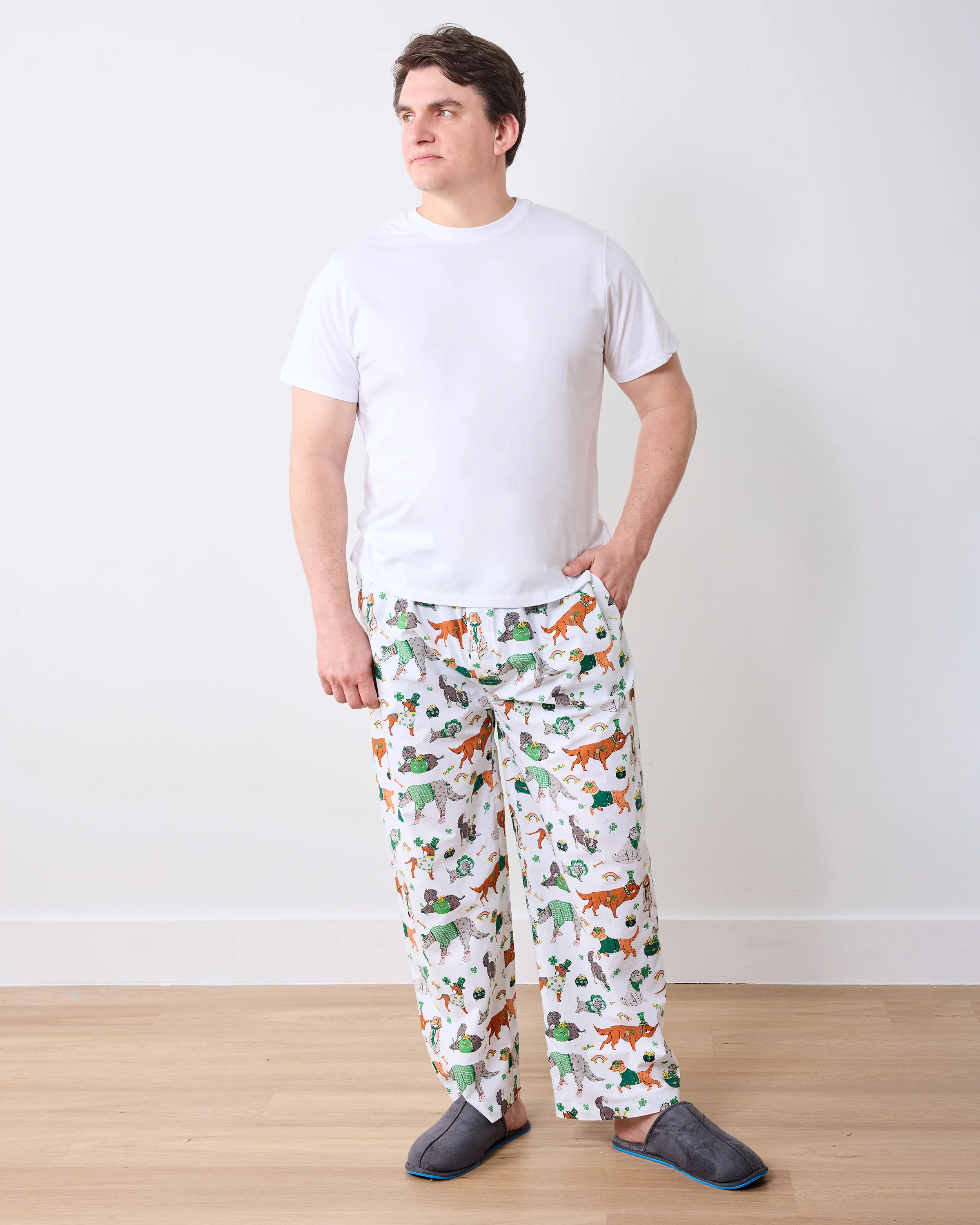 Lucky Paws - Mens PJ Pant - Irish Cream - Image 4