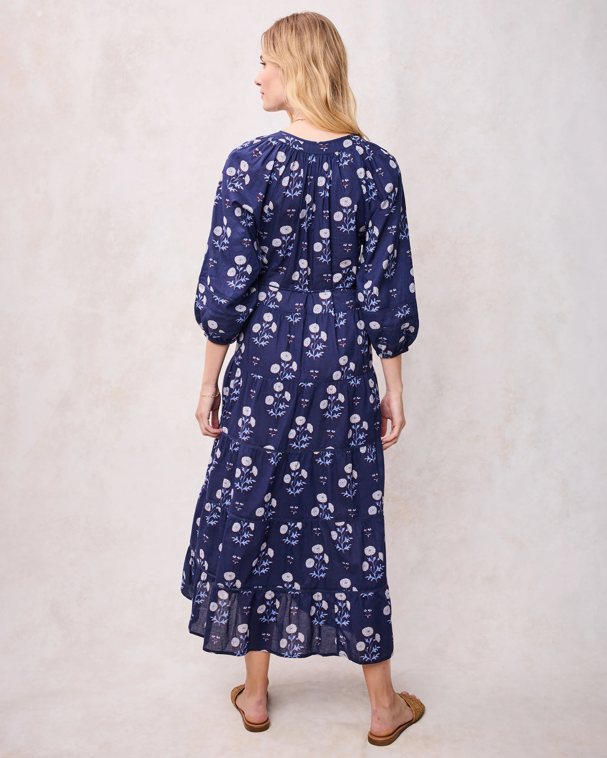 Marigold Bloom - Main Street Dress - Midnight Tide - Image 3