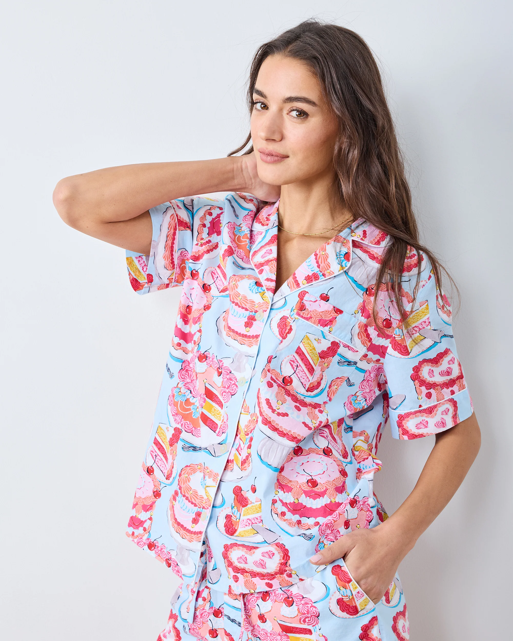 Mini Candy Hearts & Vintage Cakes - Short PJ Set Bundle - Multi - Image 5
