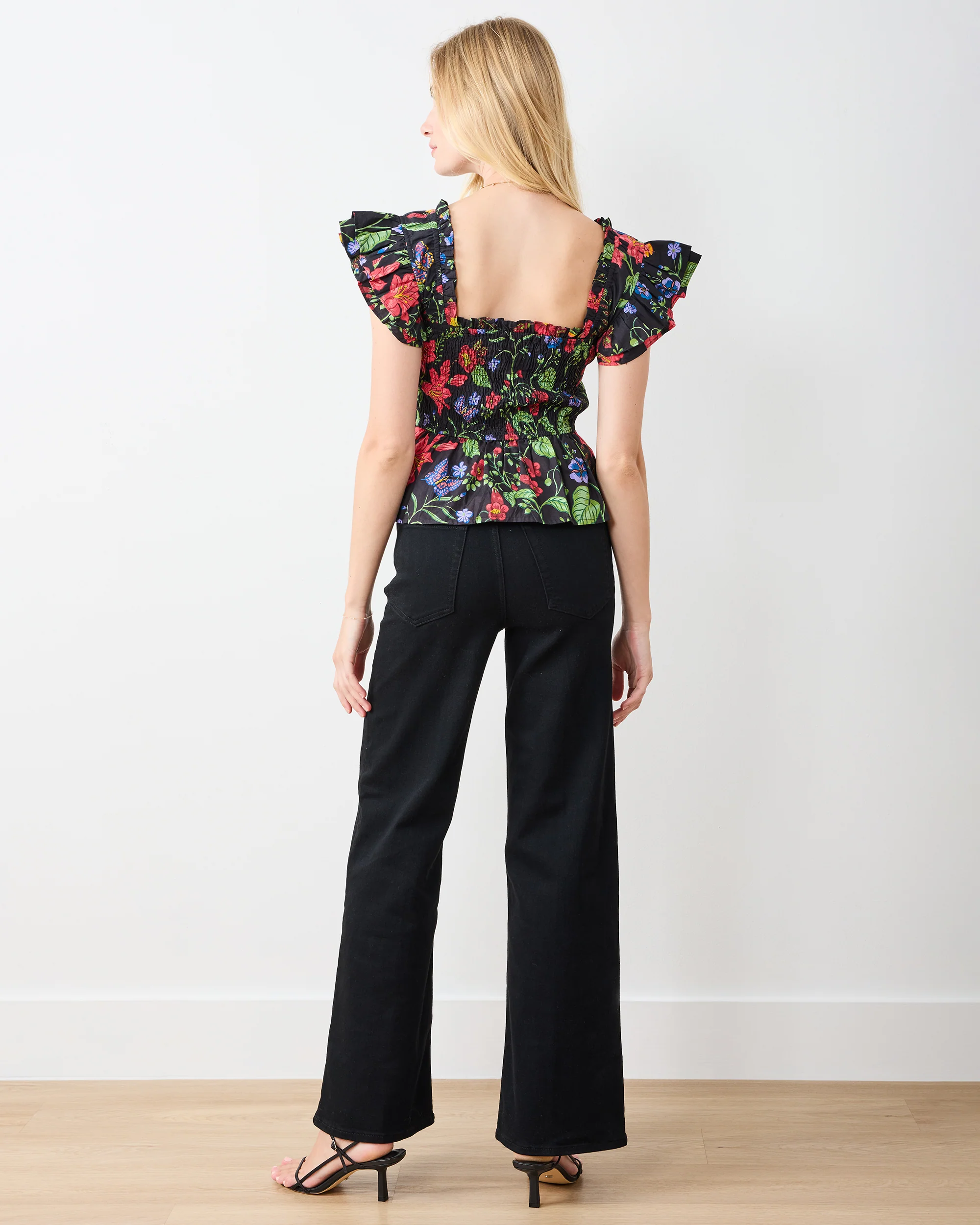 Moonlit Botanical - Iris Blouse - Ink - Image 4