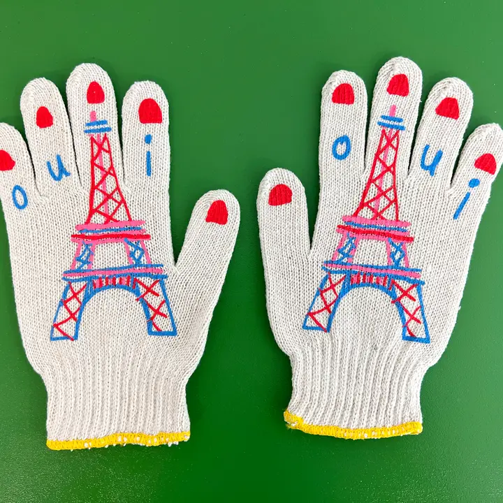 Red Combo - Parisienne Eiffel Tower Gardening Gloves - My Little Belleville - Image 3