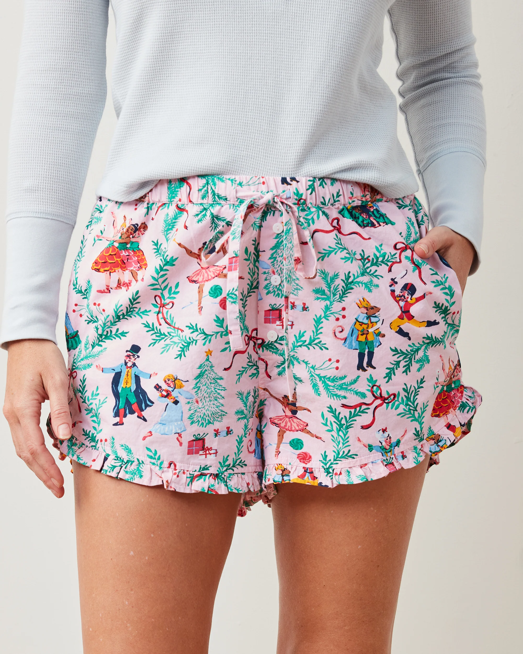 Nutcracker Dreams - Ruffle Shorts - Ballet Pink - Image 4