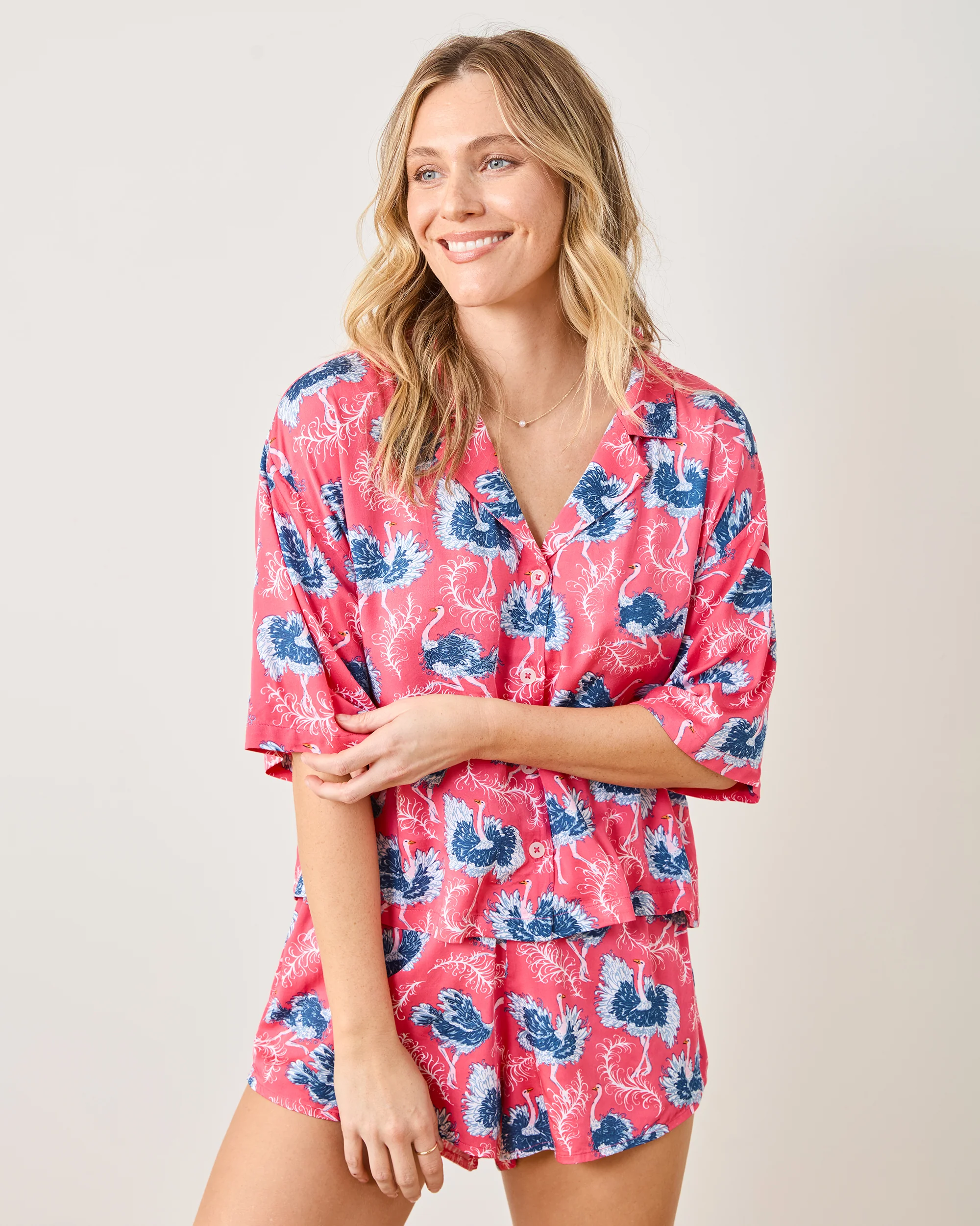 Ostrich Dance - Eco Satin Sweet Dreams Set - Fancy Pink - Image 4