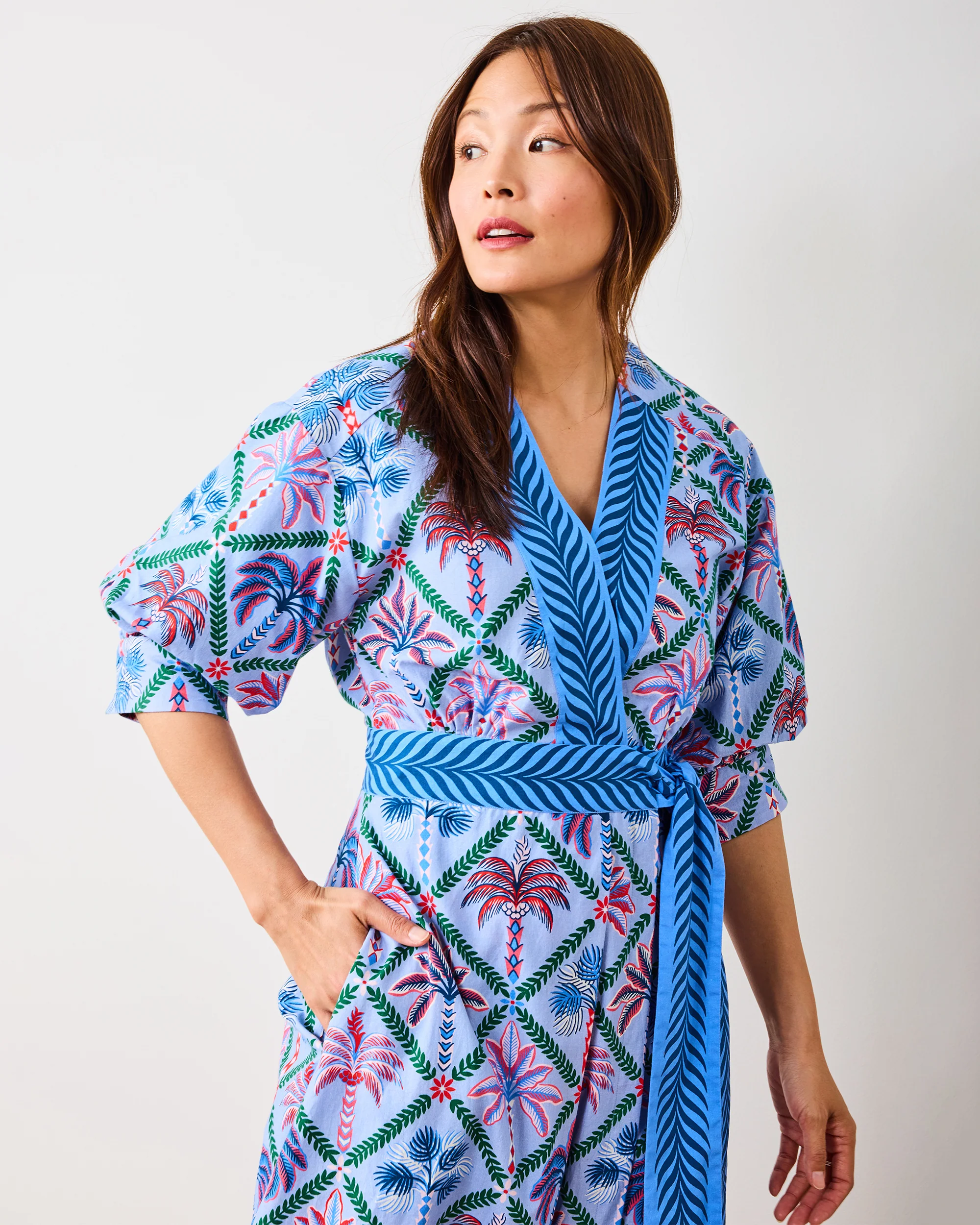 Palm Tree Paradise - Gabriela Dress - Lilac Escape - Image 3