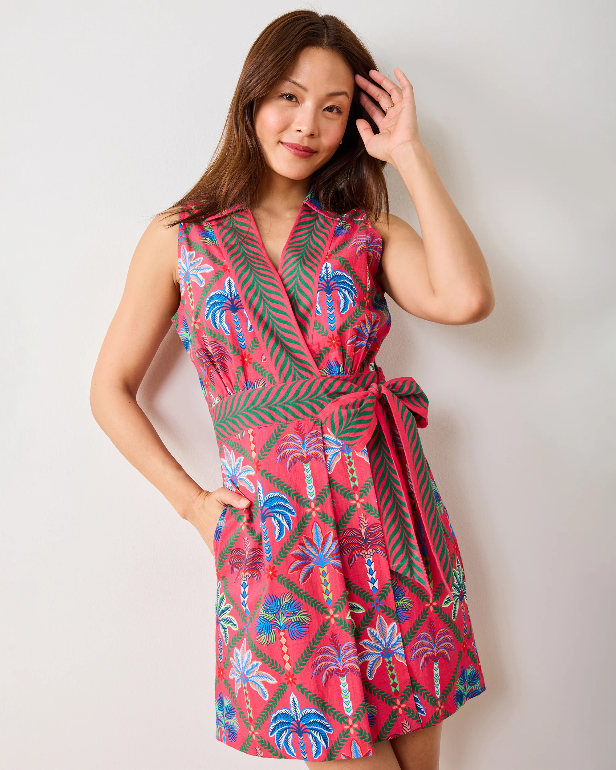 Palm Tree Paradise - Lucia Dress - Cocktail Umbrella