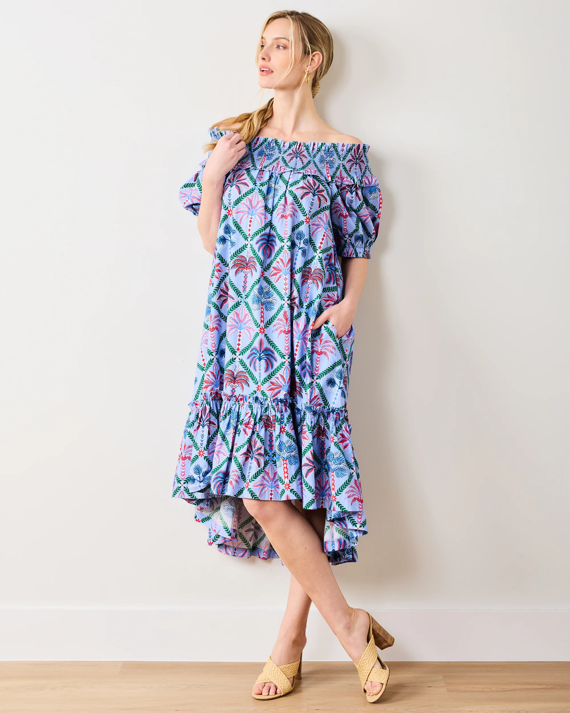 Palm Tree Paradise - Ximena Dress - Lilac Escape - Image 2
