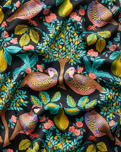 Partridge In A Pear Tree - Ophelia Dress - Ink - Image 5