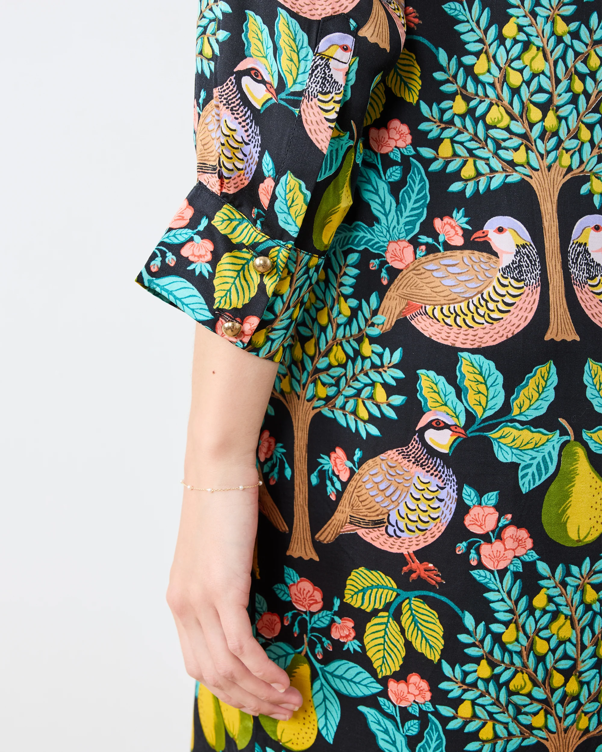 Partridge In A Pear Tree - Mariane Dress - Ink - Image 5