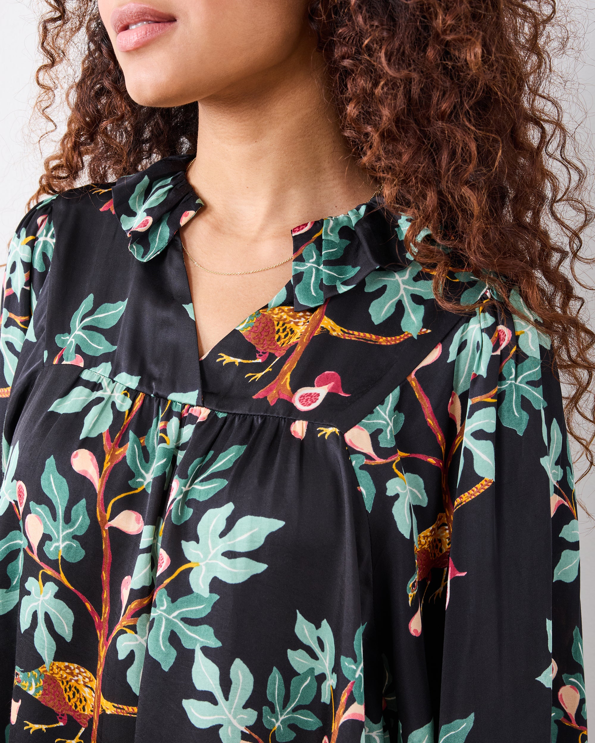 Pheasant & Figs - Finley Blouse - Ink - Image 2