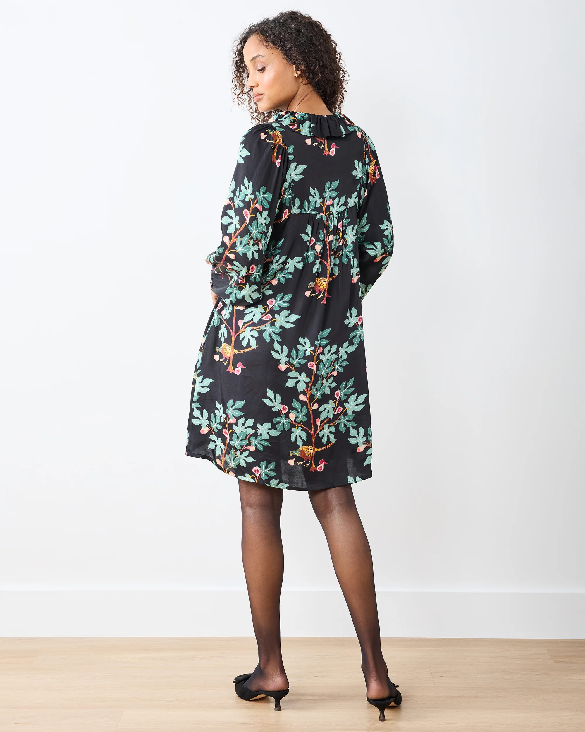 Pheasant & Figs - Magnolia Dress - Ink - Image 4