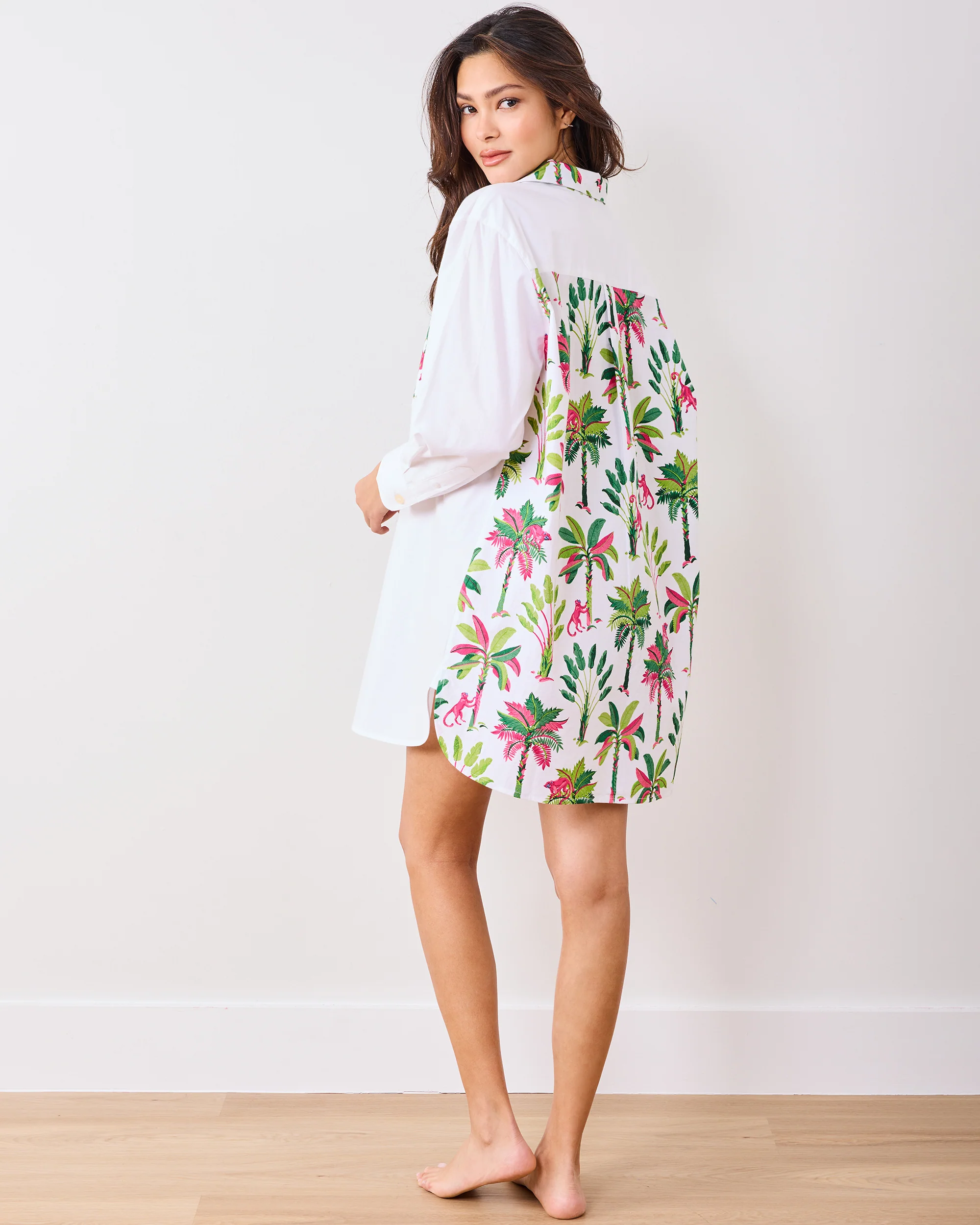 Royal Palms - Everyday Button Down - Pink Basil - Image 4