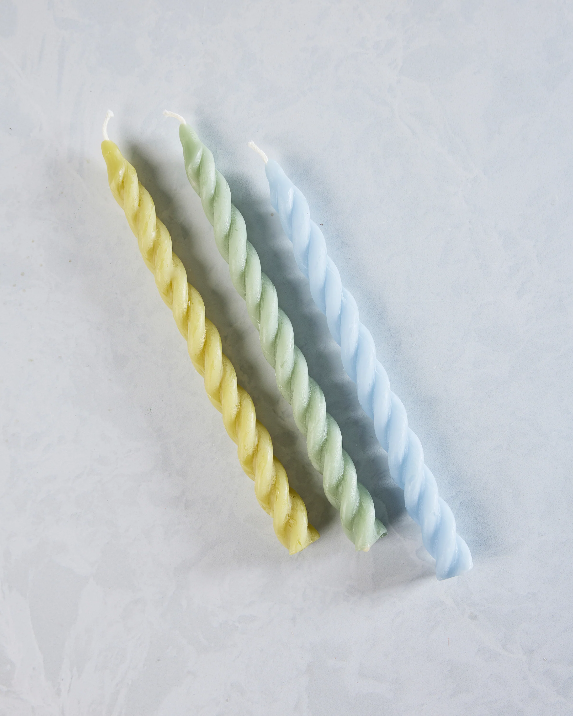 Sage Combo - Hydrangea Spiral Beeswax Candles Set of 3 - Cave Glow Studio - Image 3