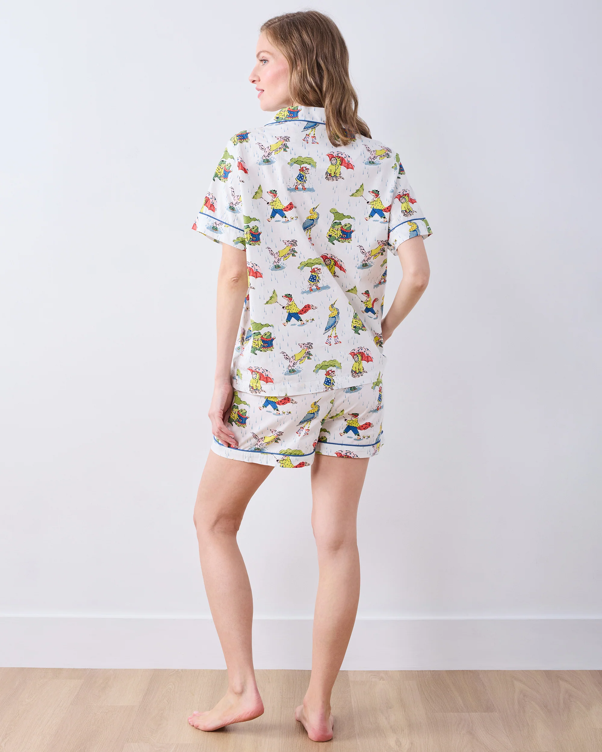 Spring Showers - Short PJ Set - Rain Cloud - Image 5