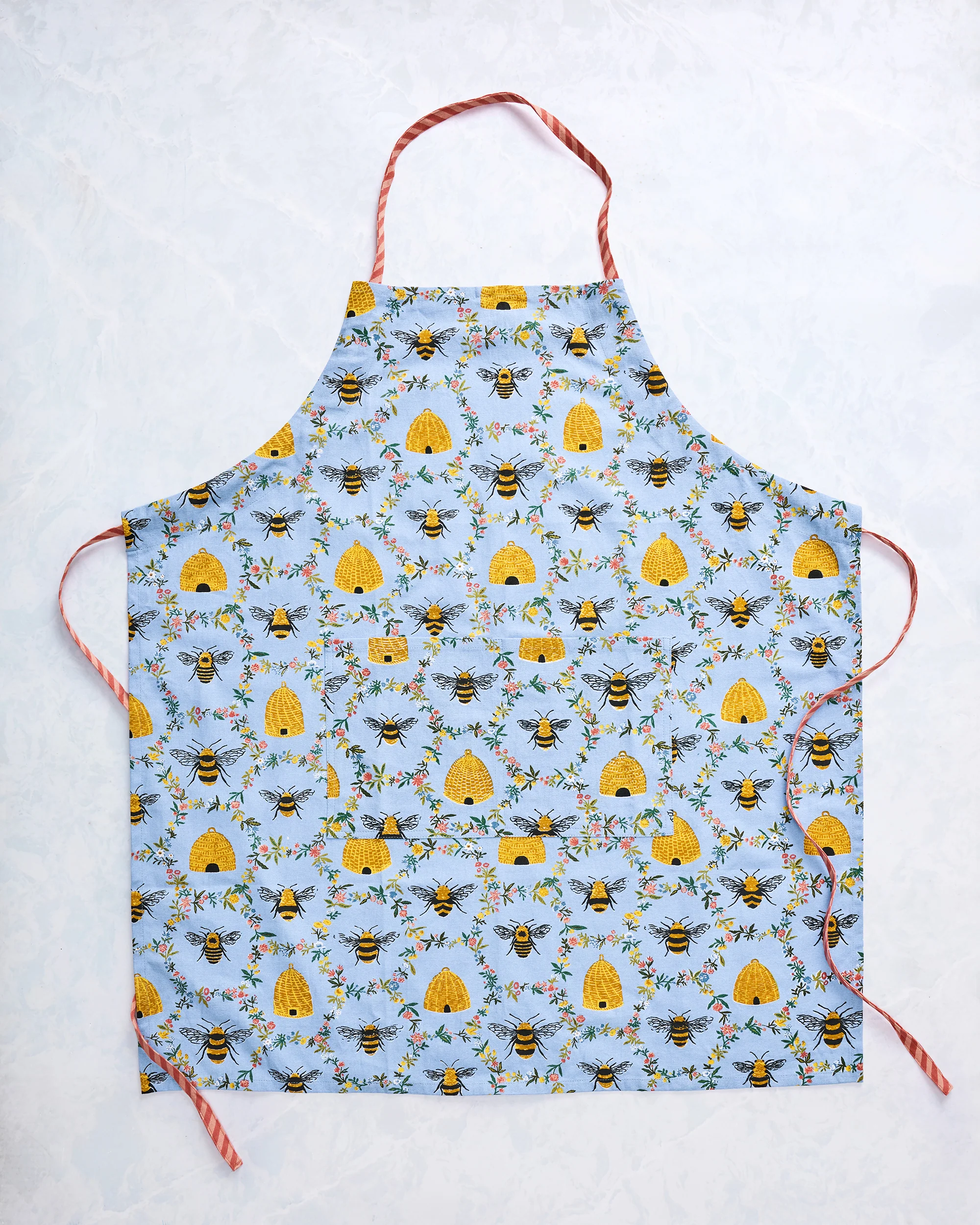 Sweet Bee - Apron - Soft Blue
