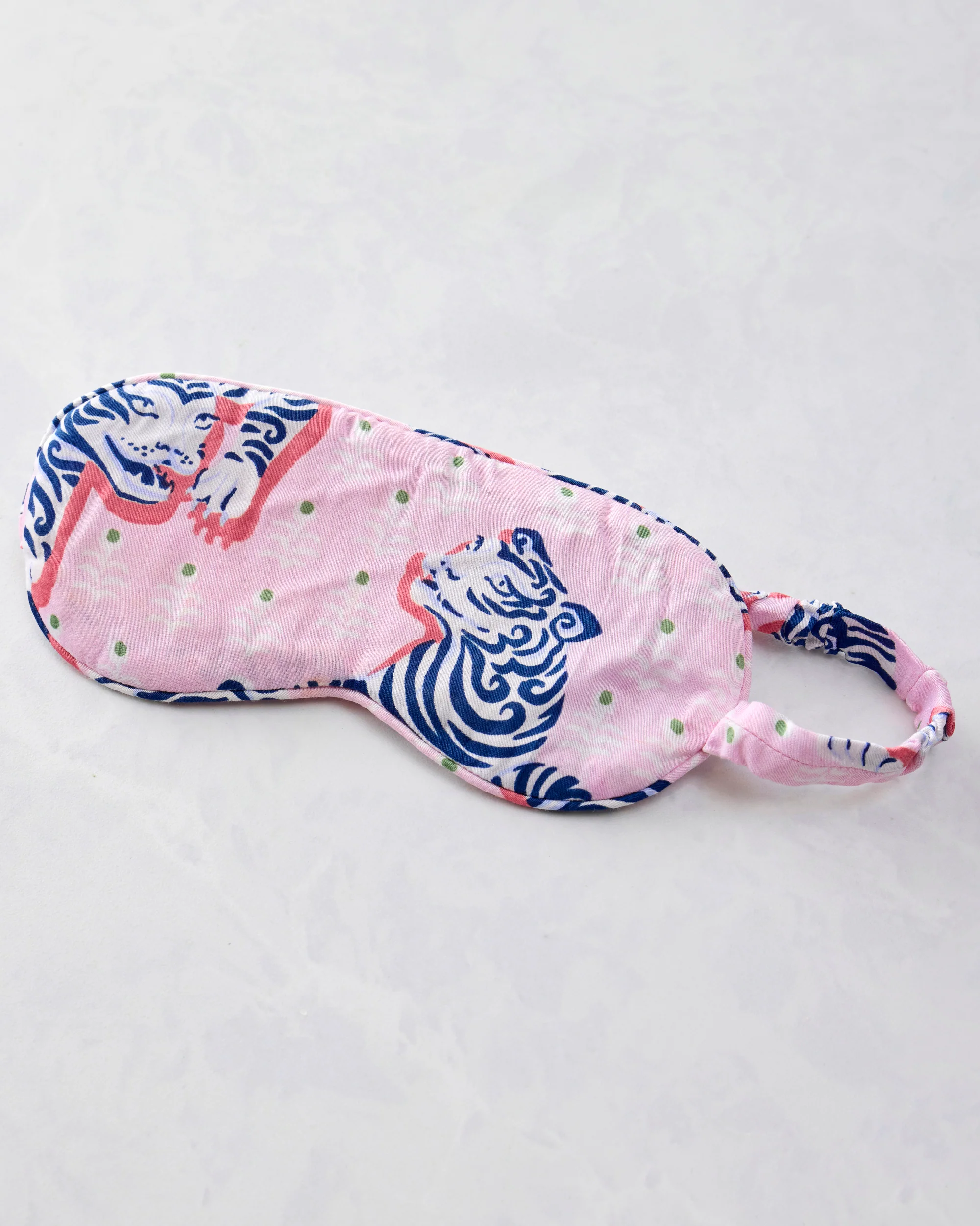 Tiger Queen - Eco Satin Eye Mask - Blush & Bashful