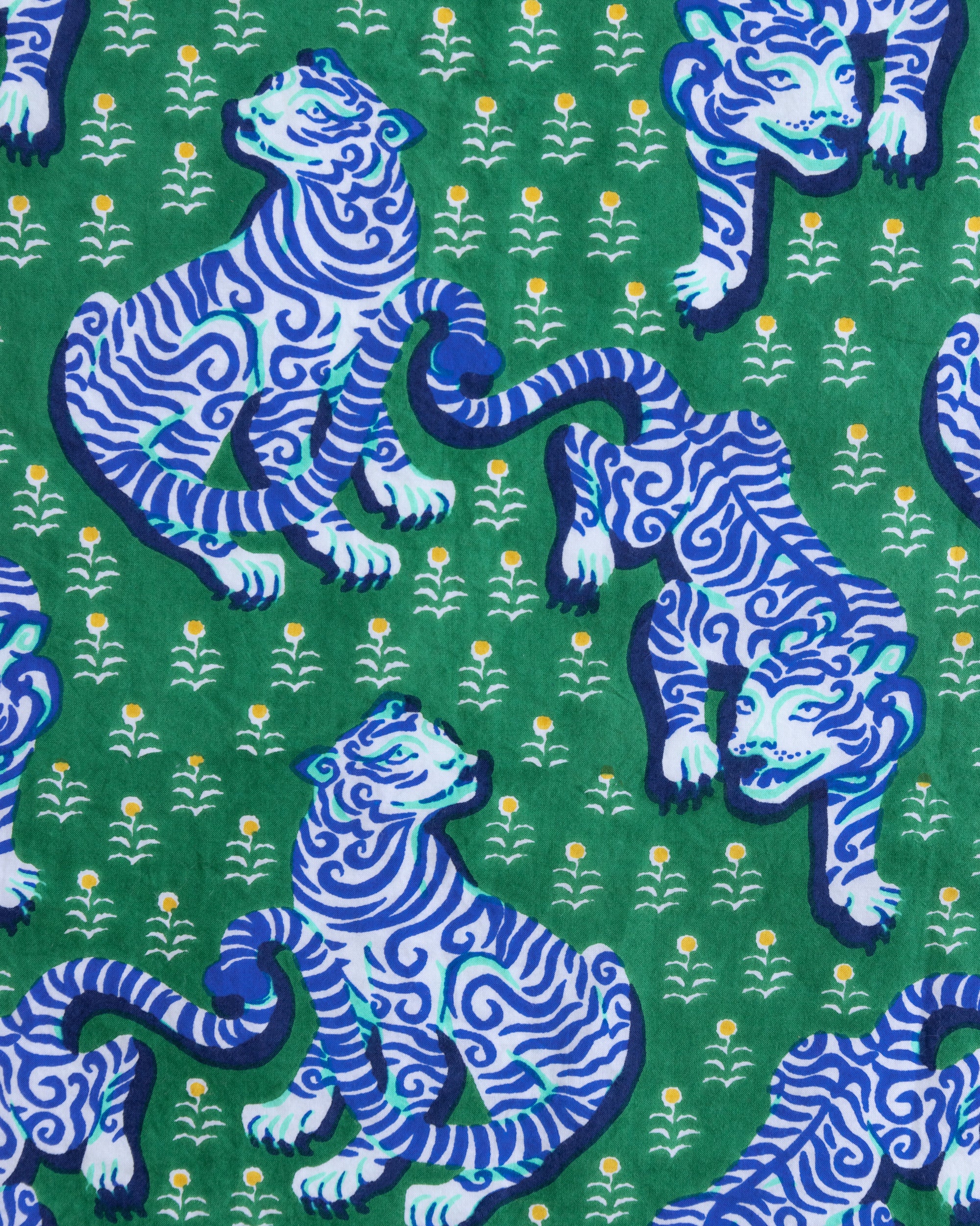 Tiger Queen - Long PJ Set - Jade - Image 8