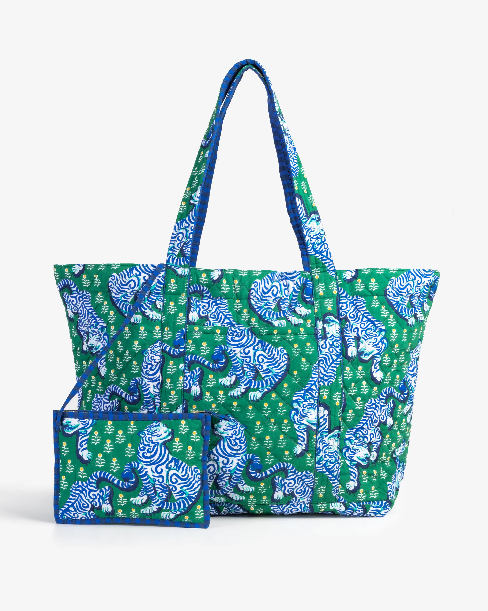 Tiger Queen - Weekend Bag with Pouch - Jade - Image 5