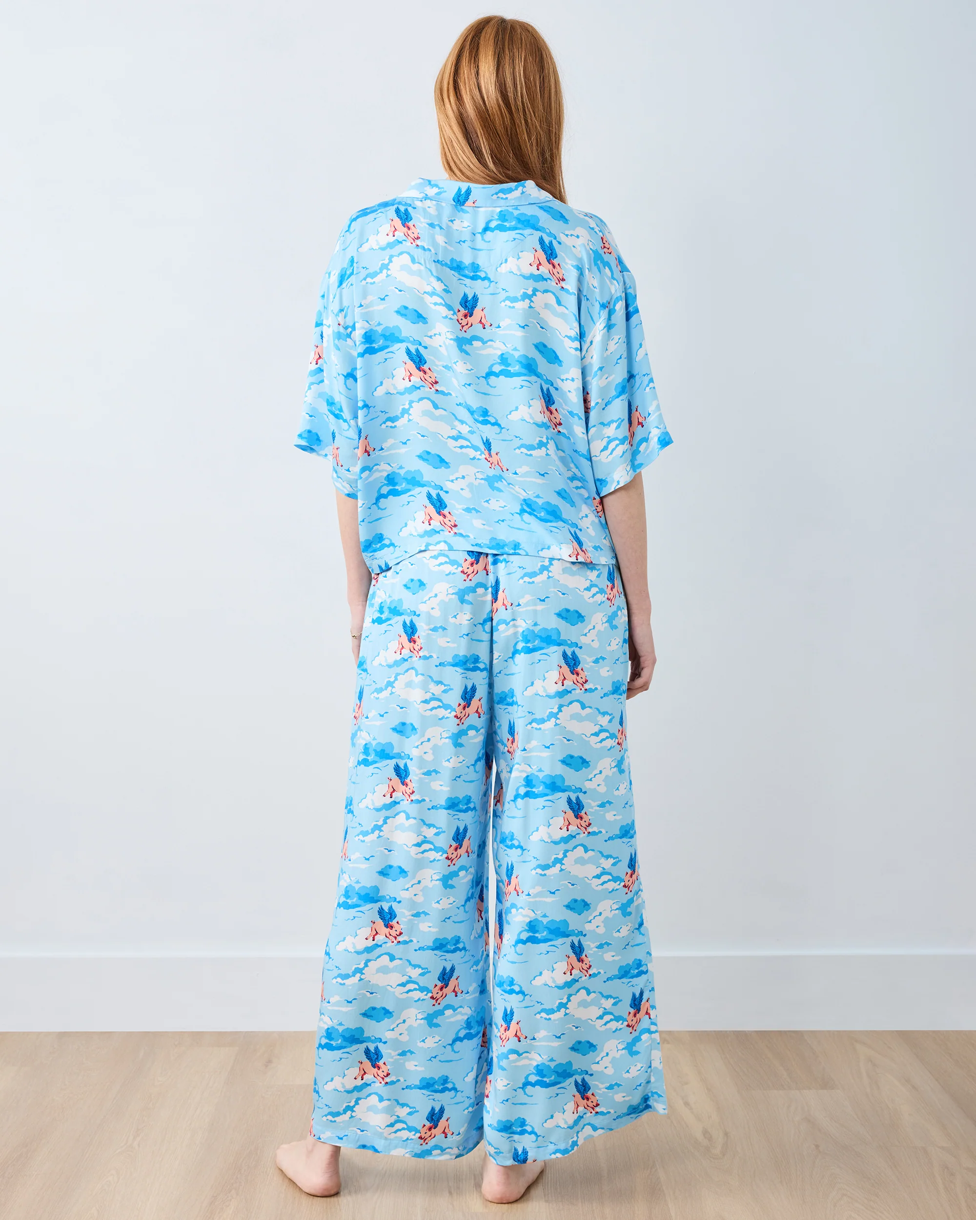 When Pigs Fly - Eco Satin Wildest Dreams Set - Pale Blue - Image 4