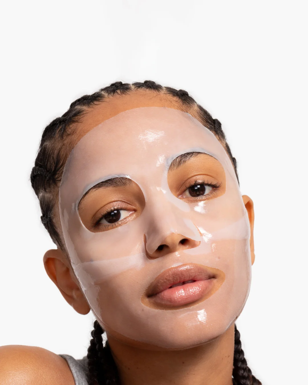 White - Loops Dew Cloud Face Mask - Loops - Image 3