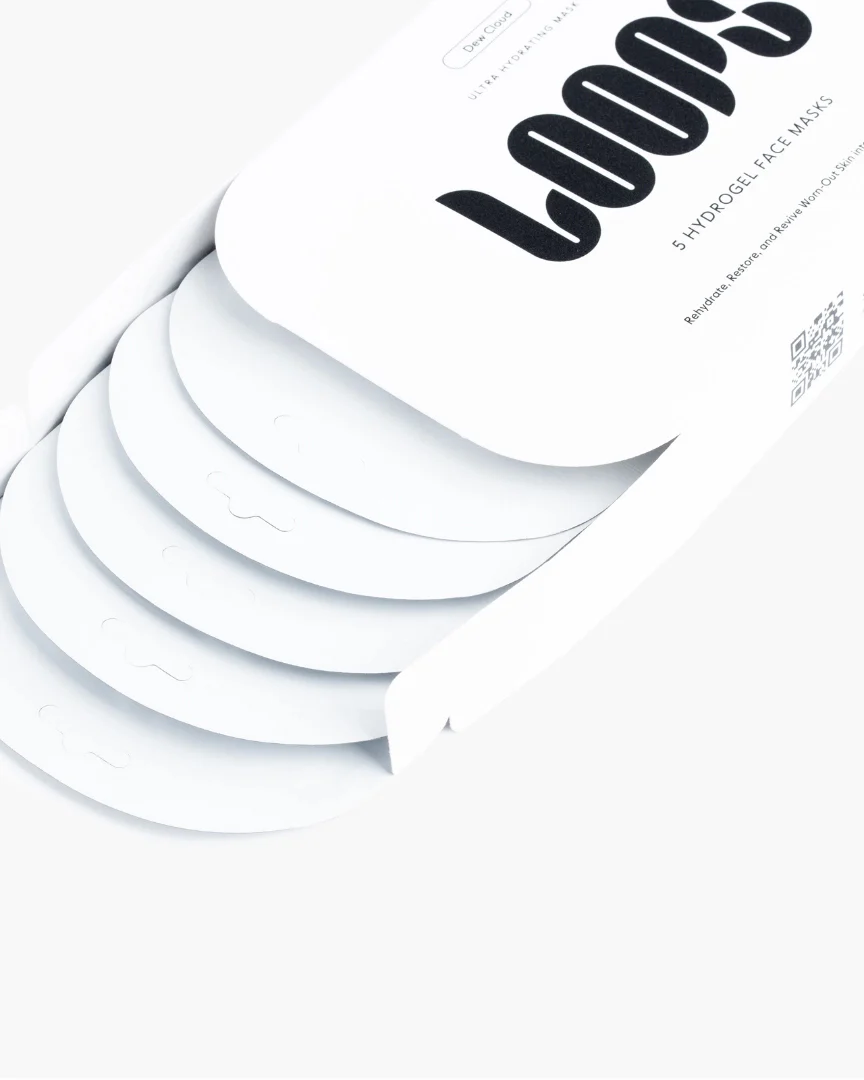 White - Loops Dew Cloud Face Mask - Loops - Image 4