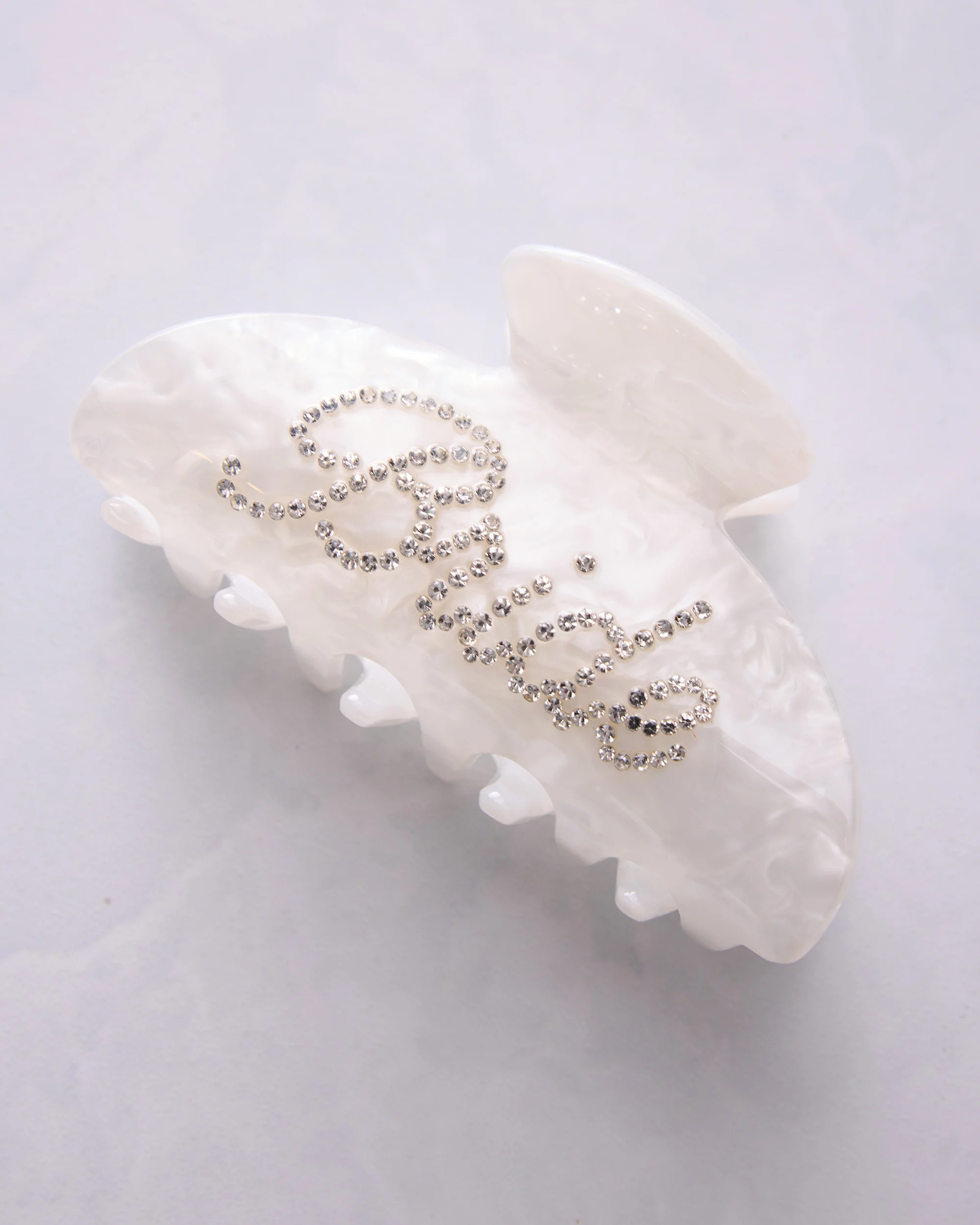 Bride - Rhinestone Hair Claw Clip - Fetti